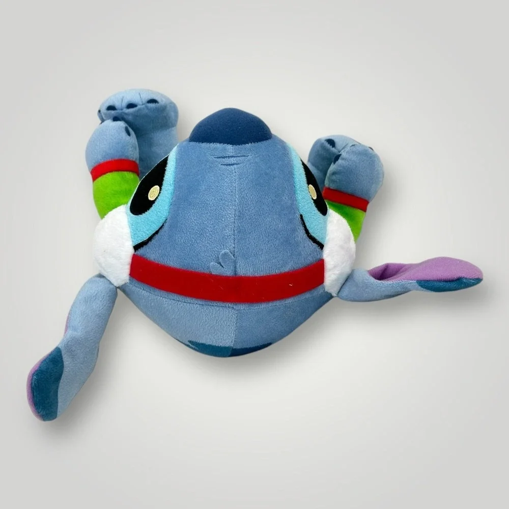 Disney Store Stitch Plush 12 Inch Green Holiday Sweater Christmas Stuffed Toy‎